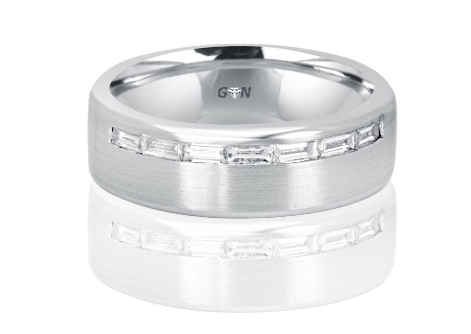 Men's White Gold Diamond Ring
