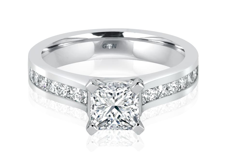Radiant Cut Diamond Solitaire Engagement Ring