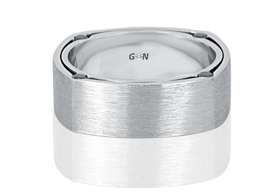 Men's White Gold Diamond Ring