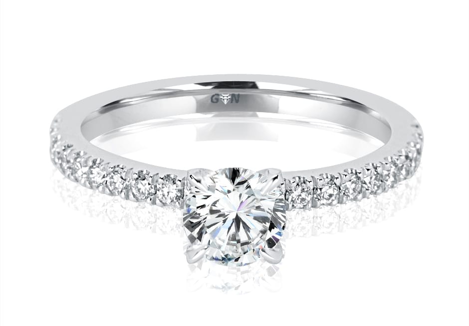 Round Brilliant Cut Diamond Solitaire Engagement Ring
