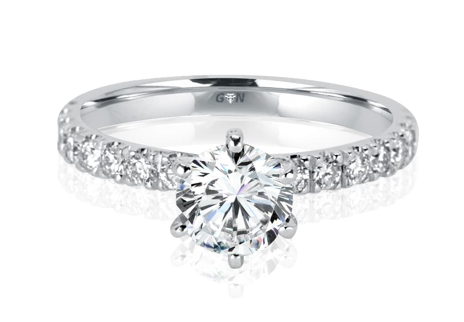 Round Brilliant Cut Diamond Solitaire Engagement Ring
