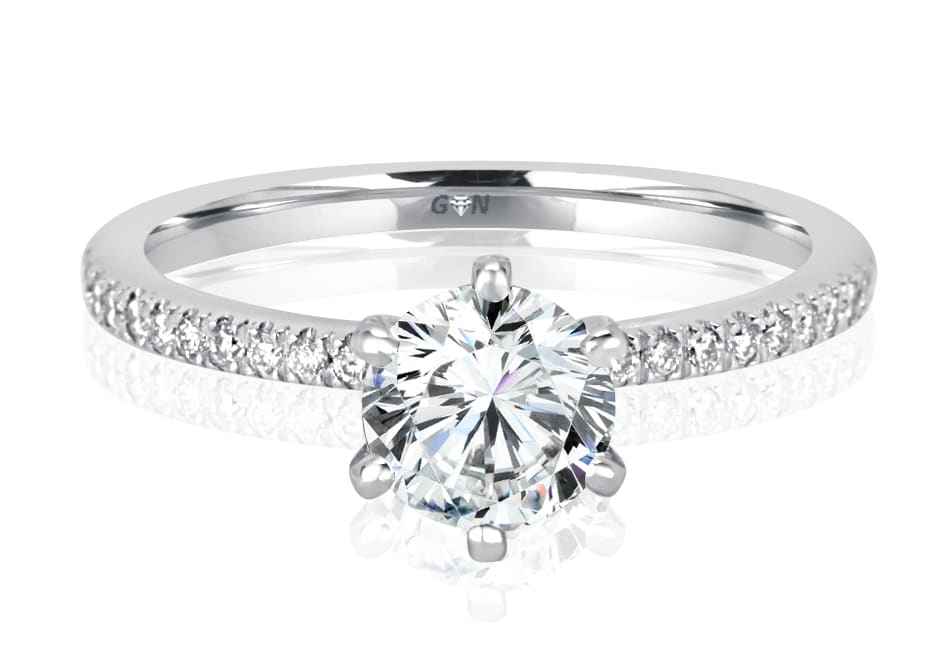 Round Brilliant Cut Diamond Solitaire Engagement Ring