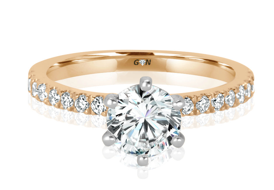 Round Brilliant Cut Diamond Solitaire Engagement Ring