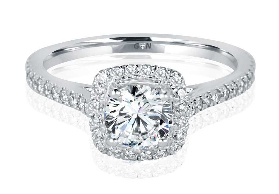 Diamond Halo Design Ring