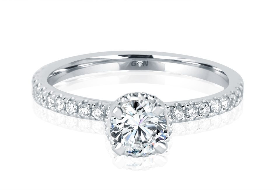 Round Brilliant Cut Diamond Solitaire Engagement Ring - 1157
