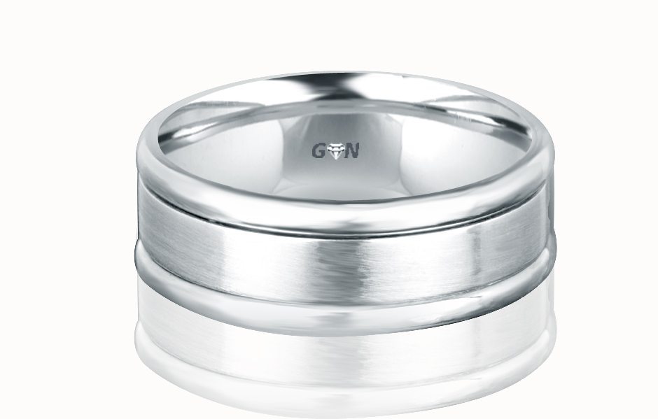 Men's White Gold Ring