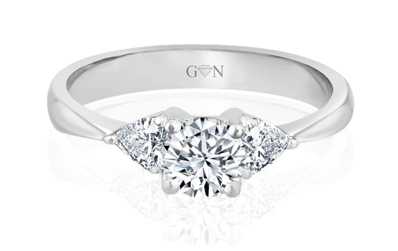 Three Stone Design Engagement Ring