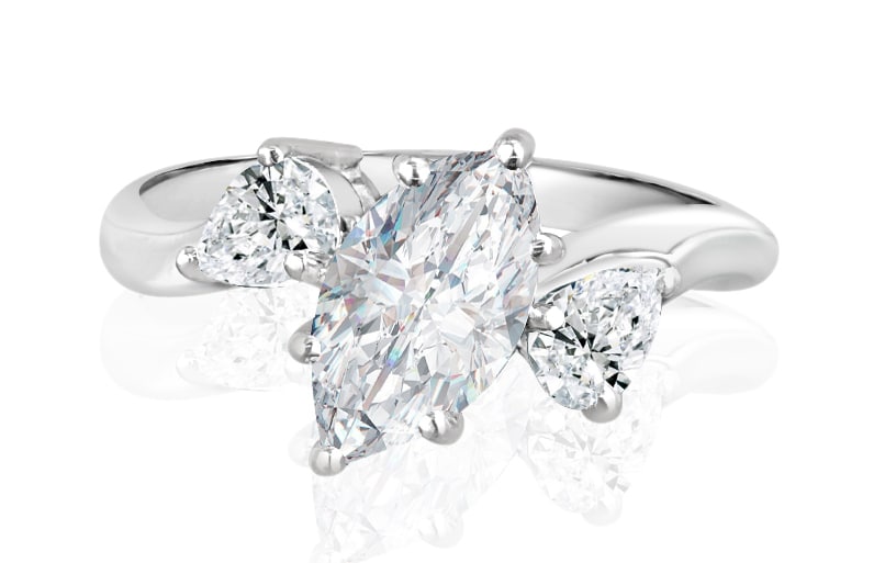 Marquise Cut Diamond Engagement Ring