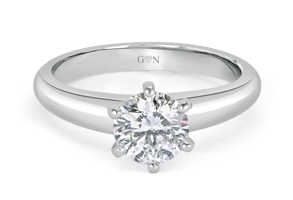 Round Brilliant Cut Diamond Solitaire Engagement Ring