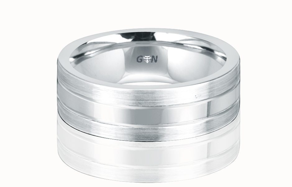 Men's White Gold Ring