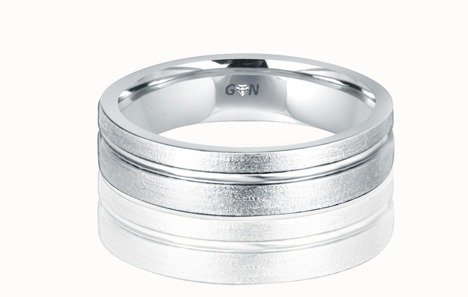 Men's White Gold Ring
