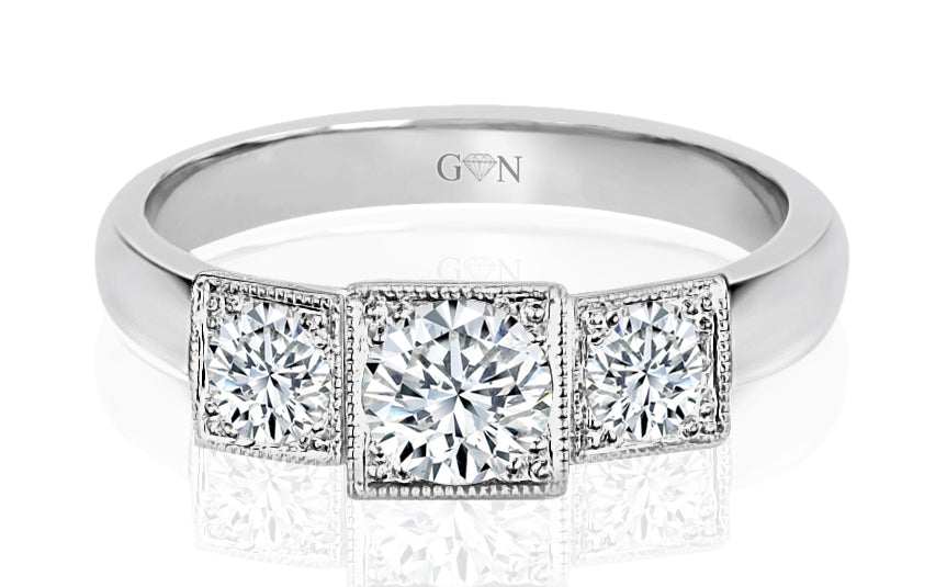 Three Stone Design Engagement Ring R1100
