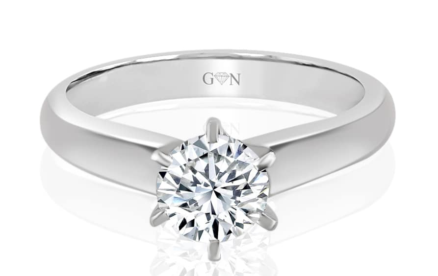 Round Brilliant Diamond Solitaire Engagement Ring