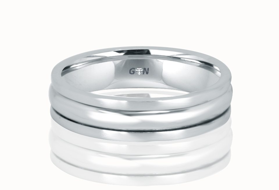 Men's White Gold Ring