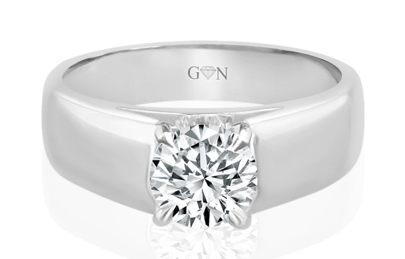 Round Brilliant Cut Diamond Solitaire Engagement Ring