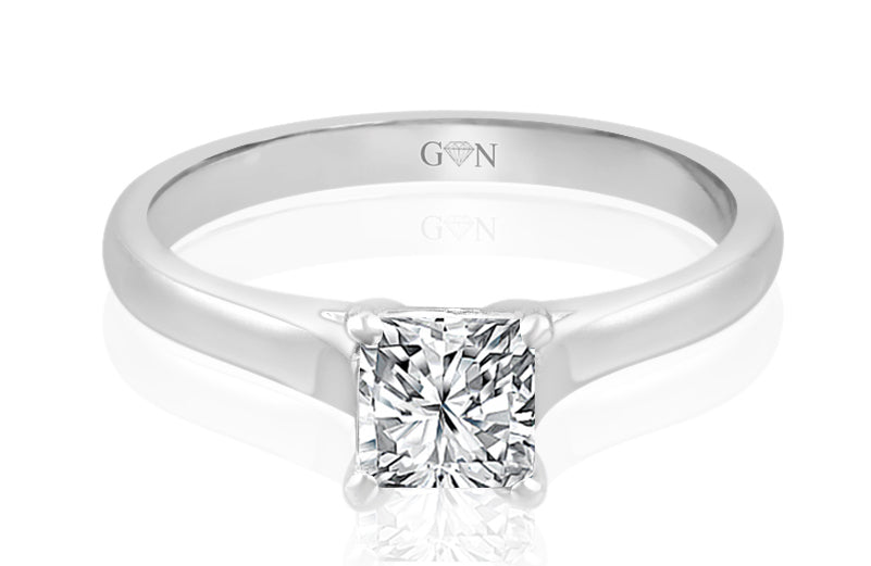 Princess Cut Diamond Solitaire Ring