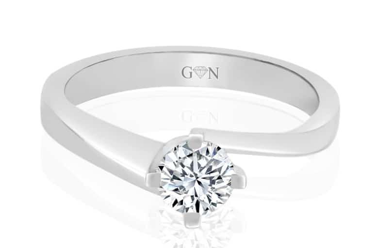 Round Brilliant Cut Diamond Solitaire Engagement Ring