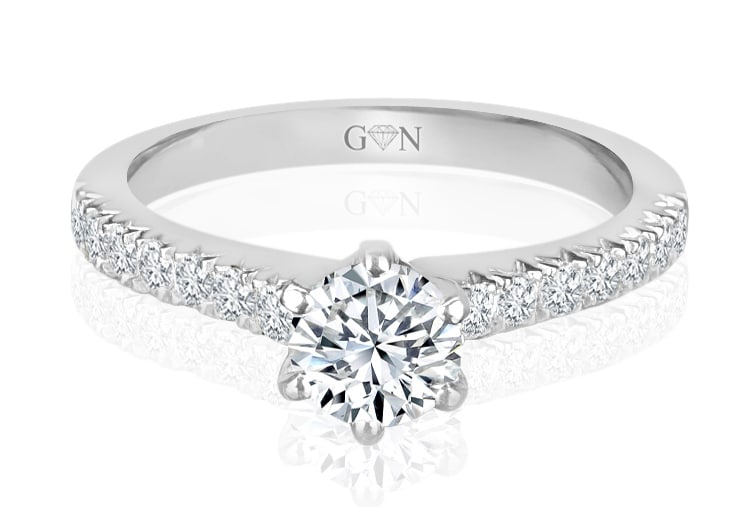 Round Brilliant Cut Diamond Solitaire Engagement Ring
