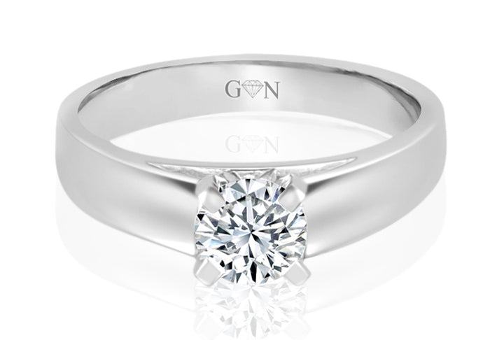 Round Brilliant Cut Diamond Solitaire Engagement Ring