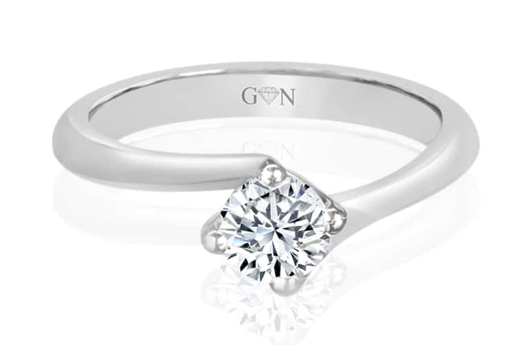 Round Brilliant Cut Diamond Solitaire Engagement Ring