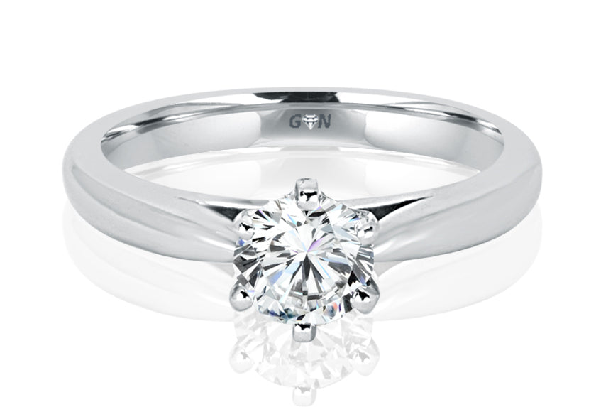 Round Brilliant Cut Diamond Solitaire Engagement Ring