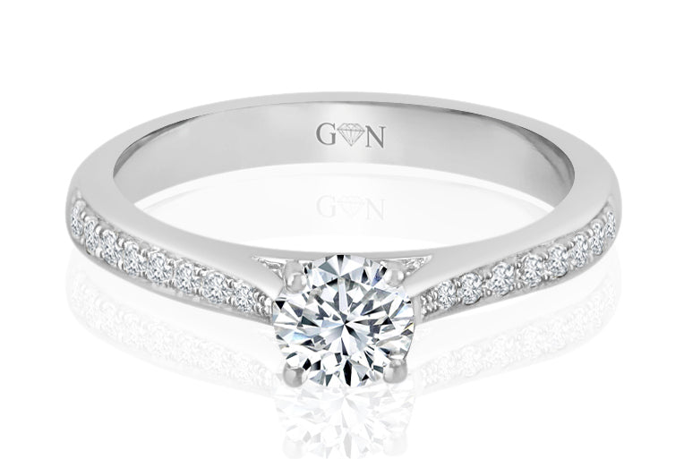 Round Brilliant Cut Diamond Engagement Ring