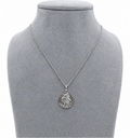 St Christopher & Mother Mary Sterling Silver Pendant Necklace