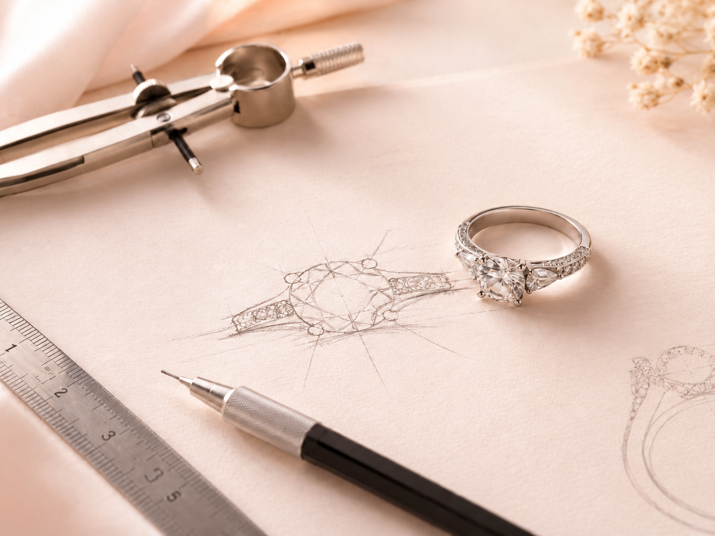 Jewellery design taking shape in the Melbourne workshop