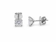 2.01ct Lab-Grown Diamond Martini Stud Earrings in 10ct White Gold, view 1
