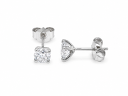 1.00ct Lab-Grown Diamond Martini Stud Earrings in 10ct White Gold, view 1