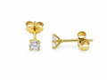 0.50ct Lab-Grown Diamond Martini Stud Earrings in 10ct Yellow Gold
