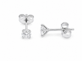 0.50ct Lab-Grown Diamond Martini Stud Earrings in 10ct White Gold, view 1