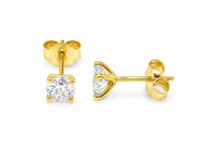 1.00ct Lab-Grown Diamond Martini Stud Earrings in 9ct Yellow Gold, view 1