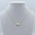 1.00ct Pear Lab-Grown Diamond East-to-West Bezel Pendant in 9ct Yellow Gold