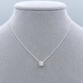 0.50ct Round Lab-Grown Diamond Solitaire Pendant in 9ct White Gold