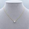1.00ct Round Lab-Grown Diamond Solitaire Pendant in 9ct Yellow Gold