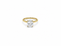 2.07ct Oval Lab-Grown Diamond Petal-Set Engagement Ring in 18ct Yellow Gold, view 1