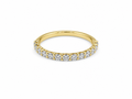 0.47ct Lab-Grown Diamond Shared-Claw Wedding Band in 18ct Yellow Gold, view 1