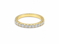 0.76ct Round Lab-Grown Diamond Claw-Set Wedding Band in 18ct Yellow Gold, view 1