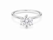 2.01ct Round Lab-Grown Diamond Solitaire Engagement Ring in 18ct White Gold, view 1