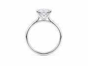 2.06ct Round Lab-Grown Diamond Petal-Set Engagement Ring in 18ct White Gold, view 3