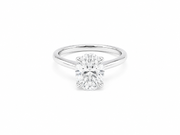 2.03ct Oval Lab-Grown Diamond Petal-Set Engagement Ring in 18ct White Gold, view 1