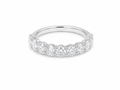 1.50ct Oval Lab-Grown Diamond Half-Eternity Band in 18ct White Gold, view 1