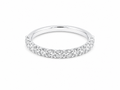 0.45ct Lab-Grown Diamond Shared-Claw Wedding Band in 18ct White Gold, view 1