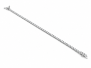 3.87ct Lab-Grown Diamond Tennis Bracelet in 10ct White Gold, view 2