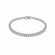 3.87ct Lab-Grown Diamond Tennis Bracelet in 10kt White Gold