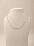 9kt Yellow Gold Paperclip Chain