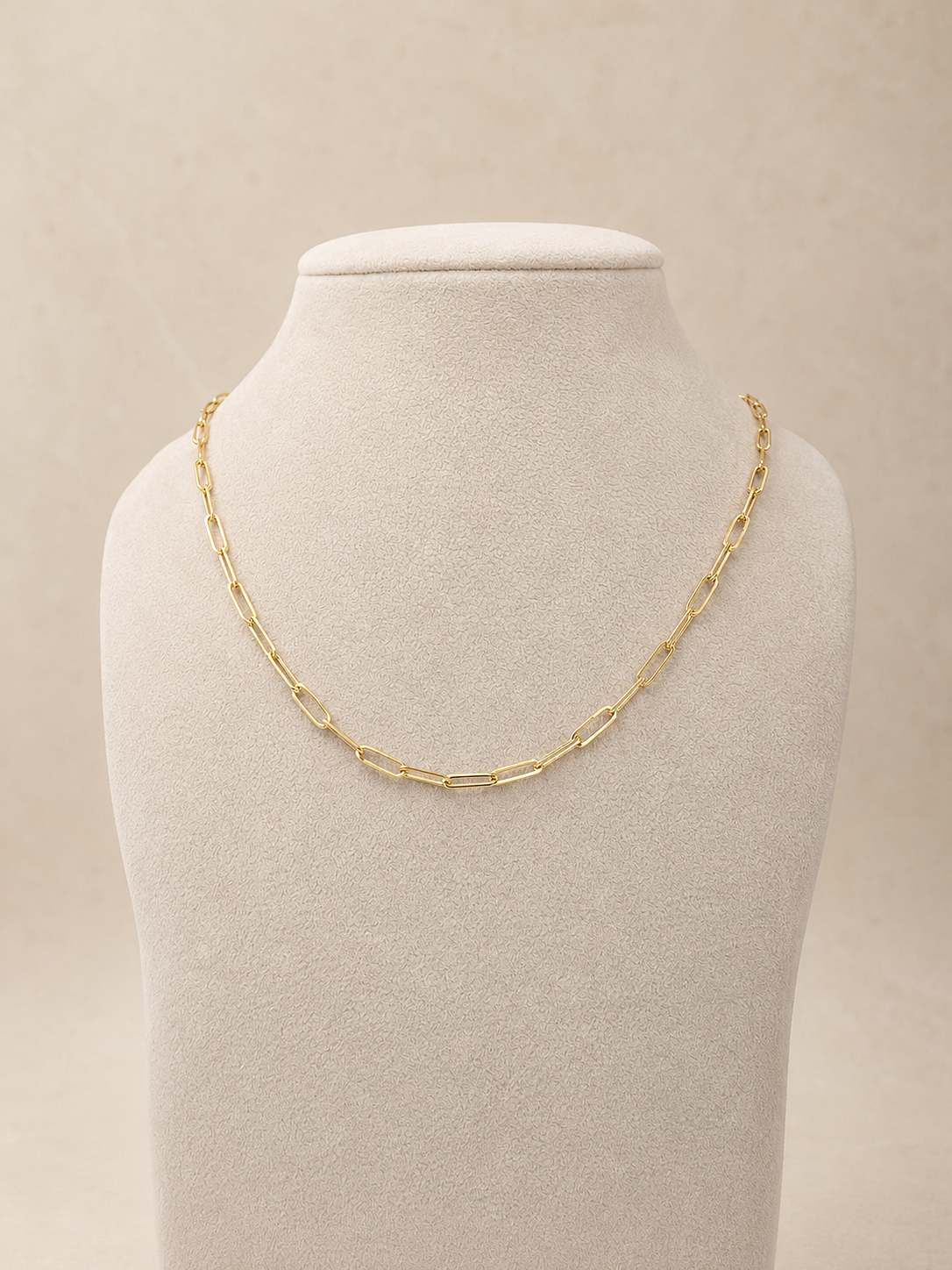 9kt Yellow Gold Paperclip Chain